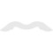 Ekena Millwork Pitch Midway Architectural Grade PVC Gable Pediment, 60"W x 22 1/2"H x 1"P (9/12) GPP060X023X100MID - alternate 3